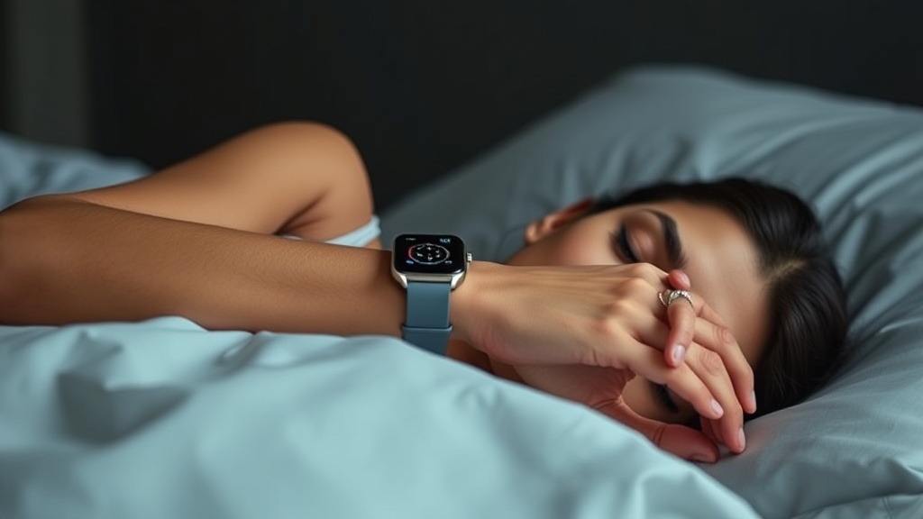 편안하게 휴식을 취하며 스마트워치를 확인하는 사람의 모습